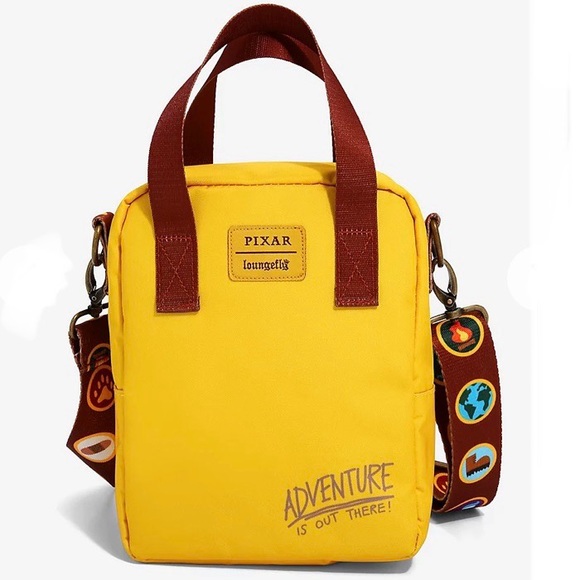 LOUNGEFLY DISNEY PIXAR UP Russell Wilderness Explorer CROSSBODY BAG & KEYCHAIN! - Picture 4 of 8